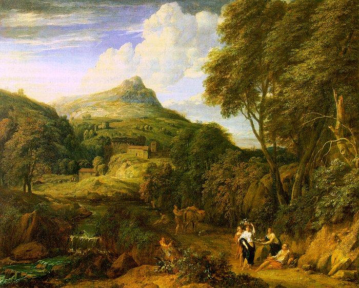 Corneille Huysmans Mountainous Landscape oil painting image